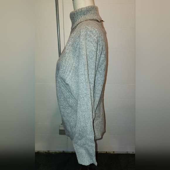 Sweater NWT Woven Turtleneck p2p 26x28 - Picture 3 of 8